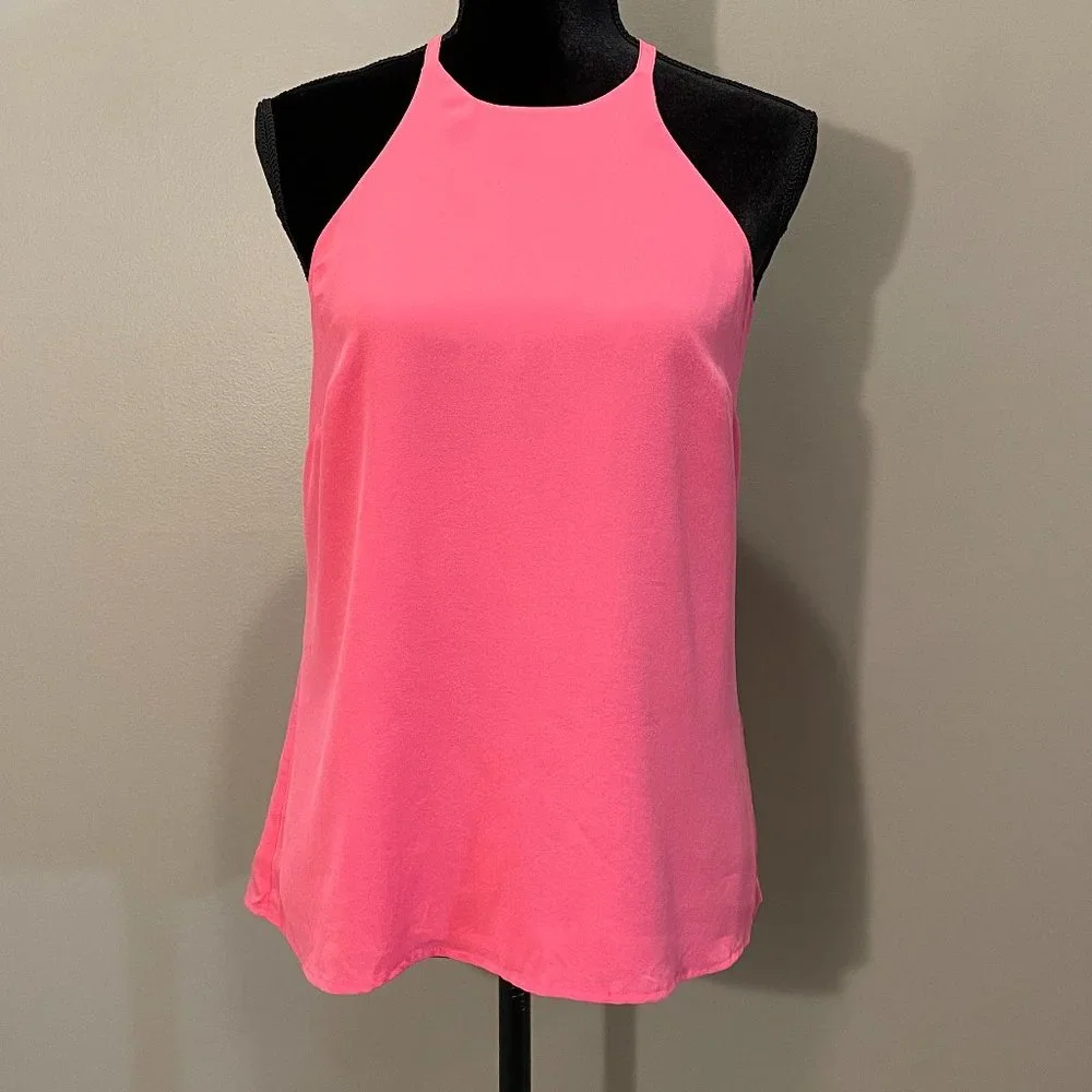 Annie Griffin Womens 100% Silk Poly Lined Razor Back Tank sz M No Labels NWOT - Picture 1 of 6